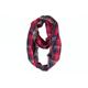 Red & Navy Blue Plaid Infinity Scarf, Fall Winter Scarf For Women, Eternity Circle Scarves