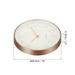 2Pcs 10" Wall Clock Battery Operated Silent Non-Ticking Clock - White Gold