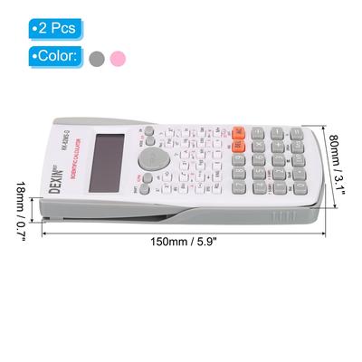 1Set Scientific Calculator 2-Line 12 Digit LCD Display Calculator