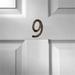 Mascot Hardware Hammered 6 In. Antique Brass House Number