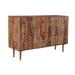 Porter Designs Waves Mid-Century Modern Solid Sheesham Wood Dresser, Brown