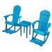 Zero Gravity Collection Adirondack Rocking 3-Piece Bistro Set