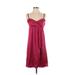 H&M Cocktail Dress - Mini Sweetheart Sleeveless: Pink Print Dresses - Women's Size 4