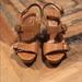 Madewell Shoes | Madewell Brown Leather Wedges | Color: Tan | Size: 8
