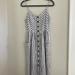 American Eagle Outfitters Dresses | American Eagle Outfitters Midi Dress | Color: Gray/White | Size: L