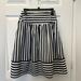 Anthropologie Skirts | Anthropologie Maeve High Seas Navy White Striped Skirt | Color: Blue/White | Size: S