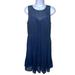 Anthropologie Dresses | Anthropologie Pins And Needles Navy Blue Illusion Sleeveless Dress | Color: Blue | Size: M