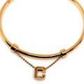 Coach Jewelry | Coach Adjustable Cuff Bracelet With Citrine Stones- Never Worn! | Color: Gold | Size: Os