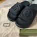 Gucci Shoes | Gucci Women's Slide With Interlocking G, Sz 41 Black, 100 Authentic | Color: Black | Size: 41