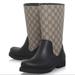 Gucci Shoes | Gucci Kids Gg Monogram Rain Boots Sz34 | Color: Black/Tan | Size: 1.5g