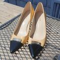 Coach Shoes | Coach Cap Toe Zan Heels Size 7.5 | Color: Cream/Tan | Size: 7.5