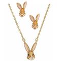 Kate Spade Jewelry | Kate Spade Desert Muse Bunny Rabbit Necklace & Earrings Set | Color: Brown/Pink | Size: Os