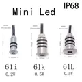 Mini Spot Lumineux LED Encastrable pour Éclairage d'Extérieur Étanche IP68 Idéal pour un Jardin