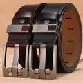 Ceinture en cuir de vache véritable pour homme longue grande taille 130 cm 140 cm 150 cm