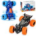 2Pcs Pull Back Cars Toy Trucks Drive 360 Stunt Spinning Friction Powered Car Toys for 3-6 Year Boys