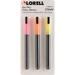 6Pc Lorell Dry/Wet Erase Marker Assorted 3 / Pack