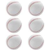 Foam Basebll Practice Softball Soft Baseball for Beginnners or Experts for Baseball Training 6Pcs