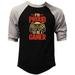 Men s I m Proud To Be A Gamer F211 Black/Gray Raglan Baseball T-Shirt 2X-Large