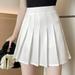 EQWLJWE Pleated Tennis Skirts for Women High Waisted Athletic Golf Skorts with Pockets Shorts Running Workout Clothes