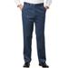 Men's Big & Tall KS Signature Easy Movement® Plain Front Expandable Suit Separate Dress Pants by KS Signature in Slate Blue (Size 60 40)