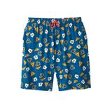 Men's Big & Tall Pajama Lounge Shorts by KingSize in Mickey Pizza (Size 7XL) Pajama Bottoms