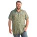 Men's Big & Tall KS Island Printed Rayon Short-Sleeve Shirt by KS Island in Floral Camo (Size 2XL)