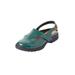 Extra Wide Width Women's The Mariam Sling by Comfortview in Emerald Green (Size 8 1/2 WW)