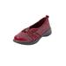 Extra Wide Width Women's CV Sport Greer Slip On Sneaker by Comfortview in Crimson Metallic (Size 7 1/2 WW)