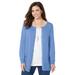 Plus Size Women's The Timeless Cardigan by Catherines in French Blue (Size 5X)