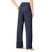 Plus Size Women's Wide-Leg Bend Over® Pant by Roaman's in Navy (Size 20 WP)