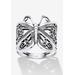 Women's Filigree .925 Sterling Silver Butterfly Wrap Ring by PalmBeach Jewelry in Silver (Size 10)