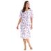 Plus Size Women's Print Sleepshirt by Dreams & Co. in Raspberry Sorbet Paris (Size 7X/8X) Nightgown