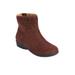 Plus Size Women's The Zenni Bootie by Comfortview in Dark Brown (Size 10 W)