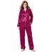 Plus Size Women's The Luxe Satin Pajama Set by Amoureuse in Pomegranate (Size 26/28) Pajamas
