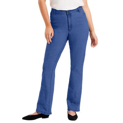 Plus Size Women's June Fit Bootcut Jeans by June+Vie in Medium Blue (Size 28 W)