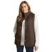 Plus Size Women's Quilted Vest by Jessica London in Chocolate (Size 12 W)