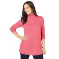 Plus Size Women's Cotton Cashmere Turtleneck by Jessica London in Tea Rose (Size 30/32) Sweater