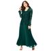 Plus Size Women's Beaded Lace Jacket Dress by Roaman's in Emerald Green (Size 26 W)