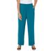 Plus Size Women's AnyWear Wide Leg Pant by Catherines in Deep Teal (Size 3X)
