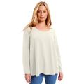 Plus Size Women's Long-Sleeve Swing One + Only Tee by June+Vie in Pink Whisper (Size 22/24)