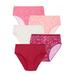 Plus Size Women's Hi-Cut Cotton Brief 5-Pack by Comfort Choice in Star Night Pack (Size 14)