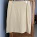 Anthropologie Skirts | Anthropologie Cream Tan Side Zip Skirt Size 6 | Color: Cream/Tan | Size: 6