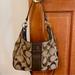 Coach Bags | Coach Signature Striped Hobo Canvas Shoulder Bag Crossbody F21873 | Color: Brown/Tan | Size: Large