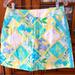 Lilly Pulitzer Shorts | Euc Lilly Pulitzer Octopus/Crab Skort | Color: Blue/Green | Size: 6