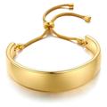 Free People Jewelry | 14k Gold Bracelets Bangle Adjustable | Color: Gold/Silver | Size: Various