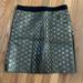 J. Crew Skirts | Jcrew Vintage Gold Metallic Pleat Wool And Silk Polka Dot Skirt Size 8 Nwt | Color: Gold | Size: 8