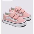Vans Shoes | Guc, Toddler Pink Velcro Vans, Size 9, W/Lots Of Life Left In Them. | Color: Pink | Size: 9g