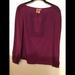 Tory Burch Tops | - Tory Burch Silk Blouse Sz 0 | Color: Red | Size: 0