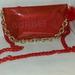 Burberry Bags | Burberry Red Gold Purse Bag Cosmetic Crossbody | Color: Gold/Red | Size: Os
