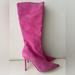 Victoria's Secret Shoes | Brand New Soft Fuschia Suede Victorias Secret Knee High Boots. Size 10 | Color: Pink | Size: 10